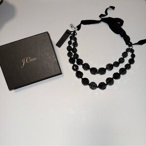 J.Crew Black Beaded Necklace